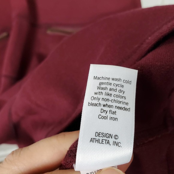 Athleta Women's Small Maroon Strata Stretch Ponte Mini Dress - Picture 11 of 12